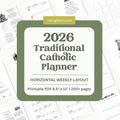 2026 Traditional Catholic Planner: Printable 8.5x11 Weekly Layout (PDF Download)