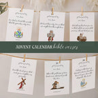 Printable Bible Verse Advent Calendar: Christian Family Scripture Cards (Digital Download)