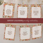 Printable Christmas Advent Calendar: 24 Family Activity Cards (Digital Download)