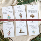 Printable Bible Verse Advent Calendar: Christian Family Scripture Cards (Digital Download)
