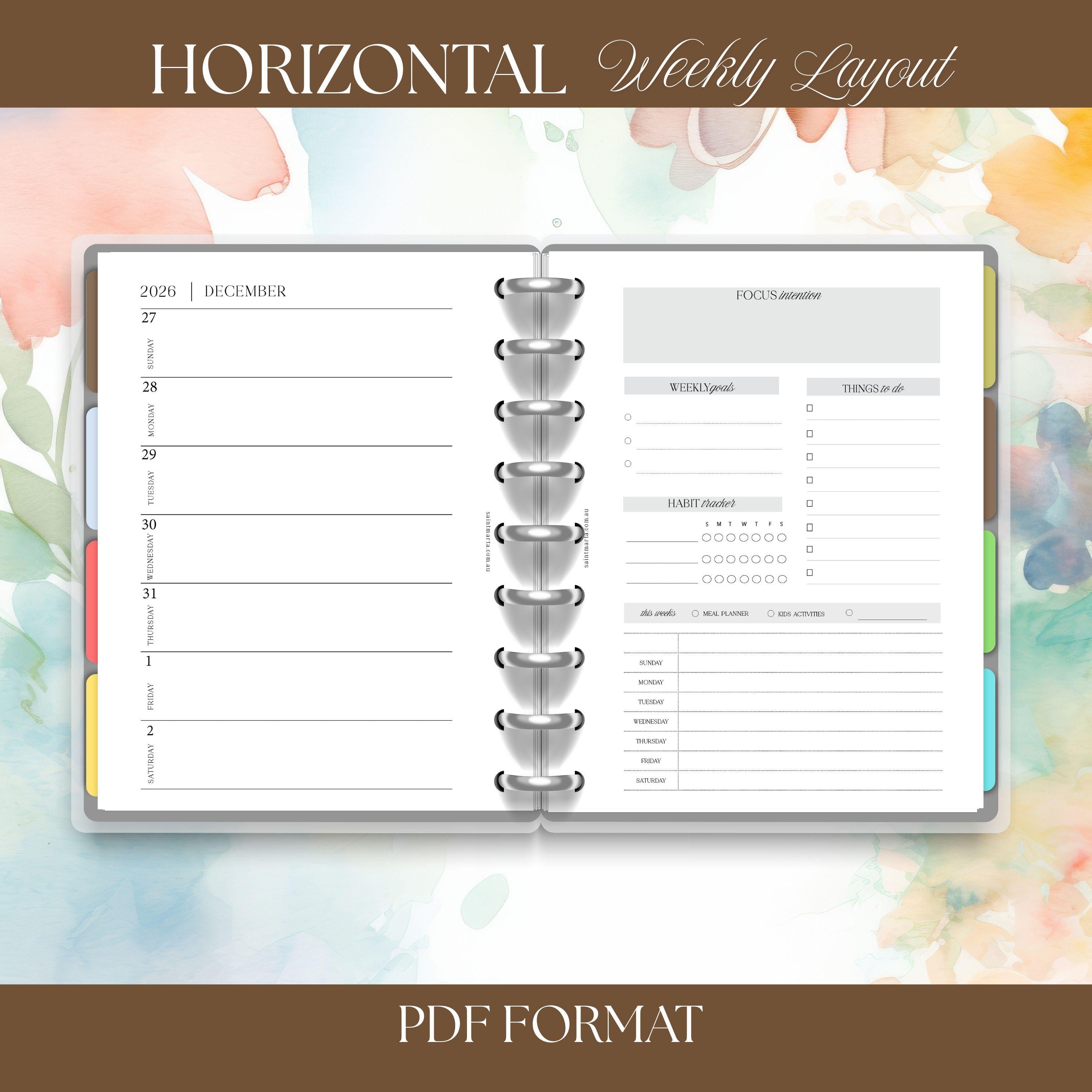 A5 Mom Planner Printable: Weekly Layout, Goals & Meal Planner (PDF Download)