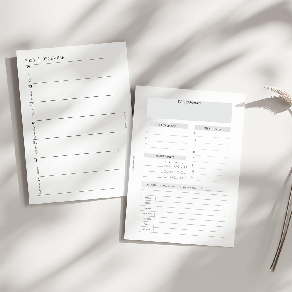A5 Mom Planner Printable: Weekly Layout, Goals & Meal Planner (PDF Download)