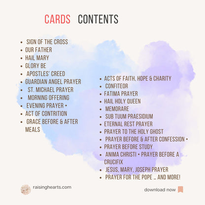 Vintage Catholic Prayer Cards: Traditional Devotional Art (PDF)