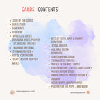 Catholic Prayer Cards: Vintage Shabby Chic, 30 Traditional Prayers (PDF)