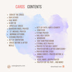 Catholic Kids Prayer Cards: Bible Story Watercolor Art (PDF)