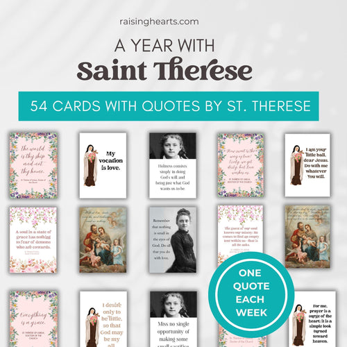 54 Saint Thérèse Quotes | Weekly Catholic Inspiration | Printable PDF | Instant Digital Download