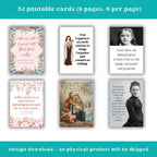 54 Saint Thérèse Quotes | Weekly Catholic Inspiration | Printable PDF | Instant Digital Download