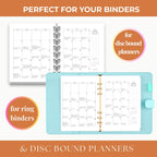 2026 Traditional Catholic, Monthly Planner pages only (PDF Printable A4 and Letter 8.5x11 Size)
