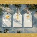 Printable Catholic Christmas Gift Tags, Vintage Holy Card Ephemera (Digital Download)