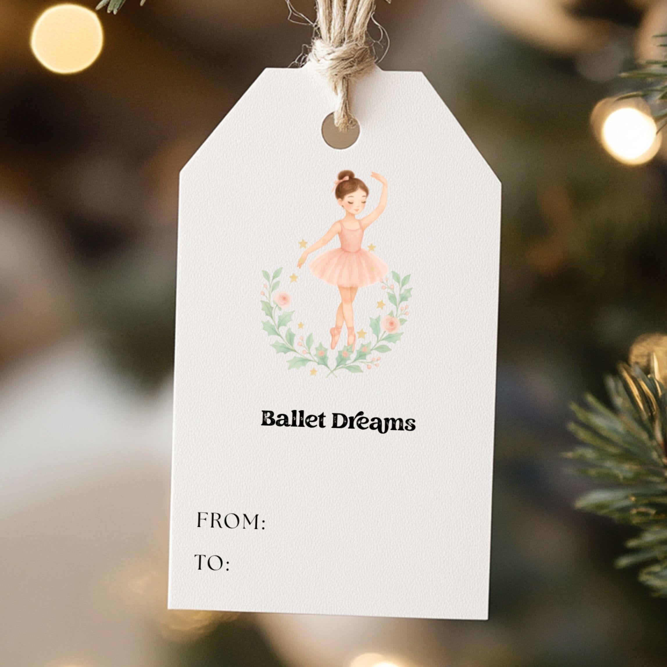 Nutcracker Ballet Gift Tags: 54 Printable Holiday Labels (Digital Download)