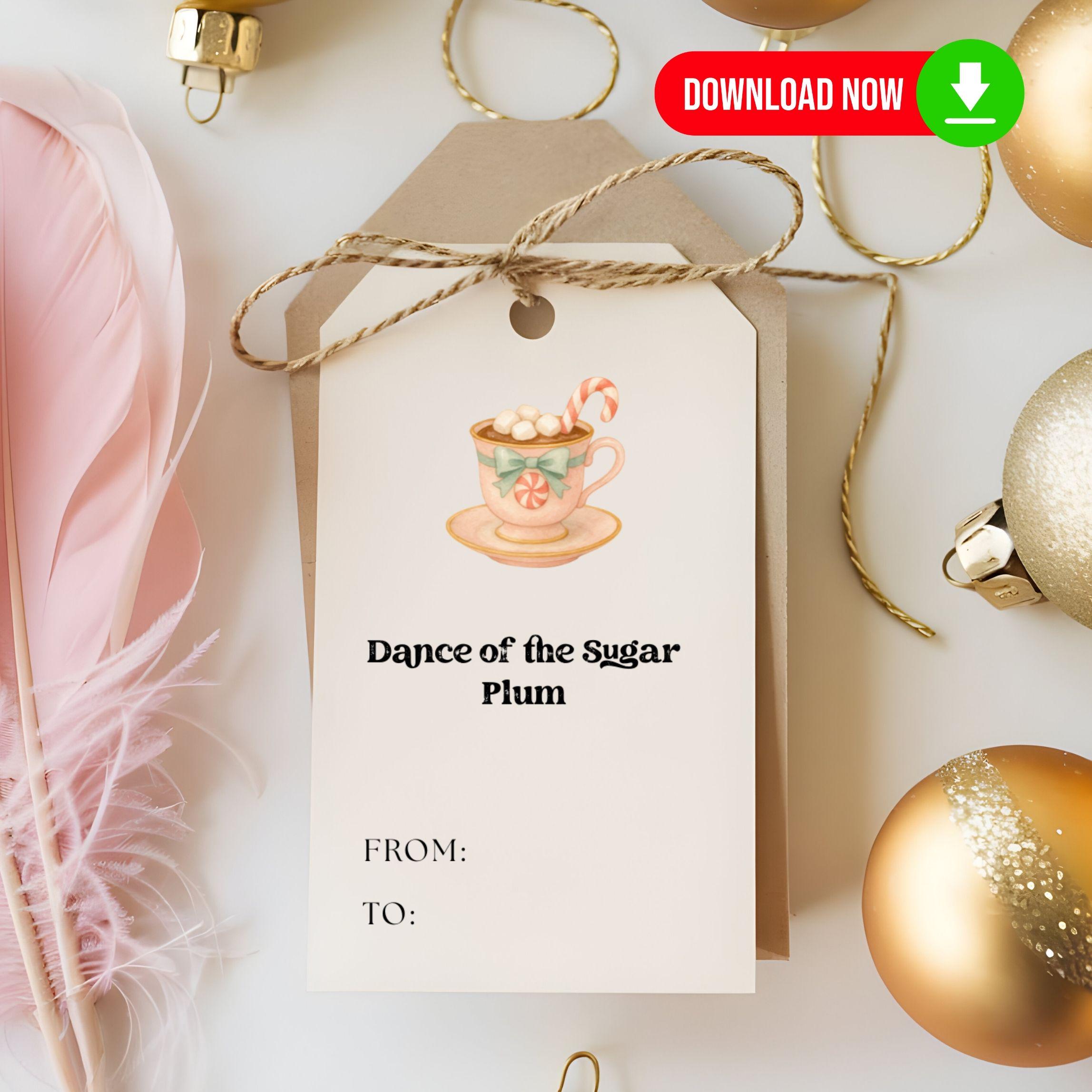 Nutcracker Ballet Gift Tags: 54 Printable Holiday Labels (Digital Download)