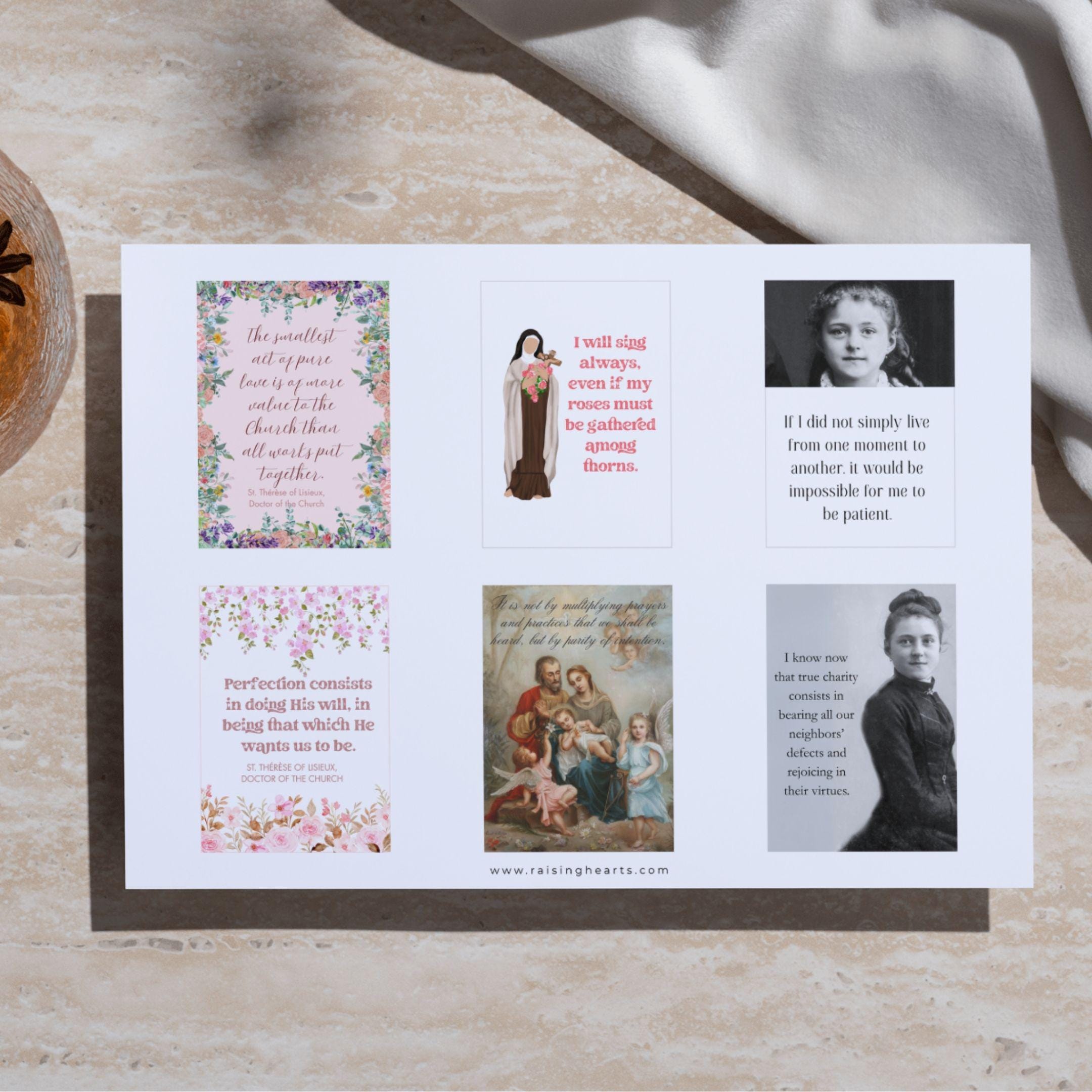 54 Saint Thérèse Quotes | Weekly Catholic Inspiration | Printable PDF | Instant Digital Download