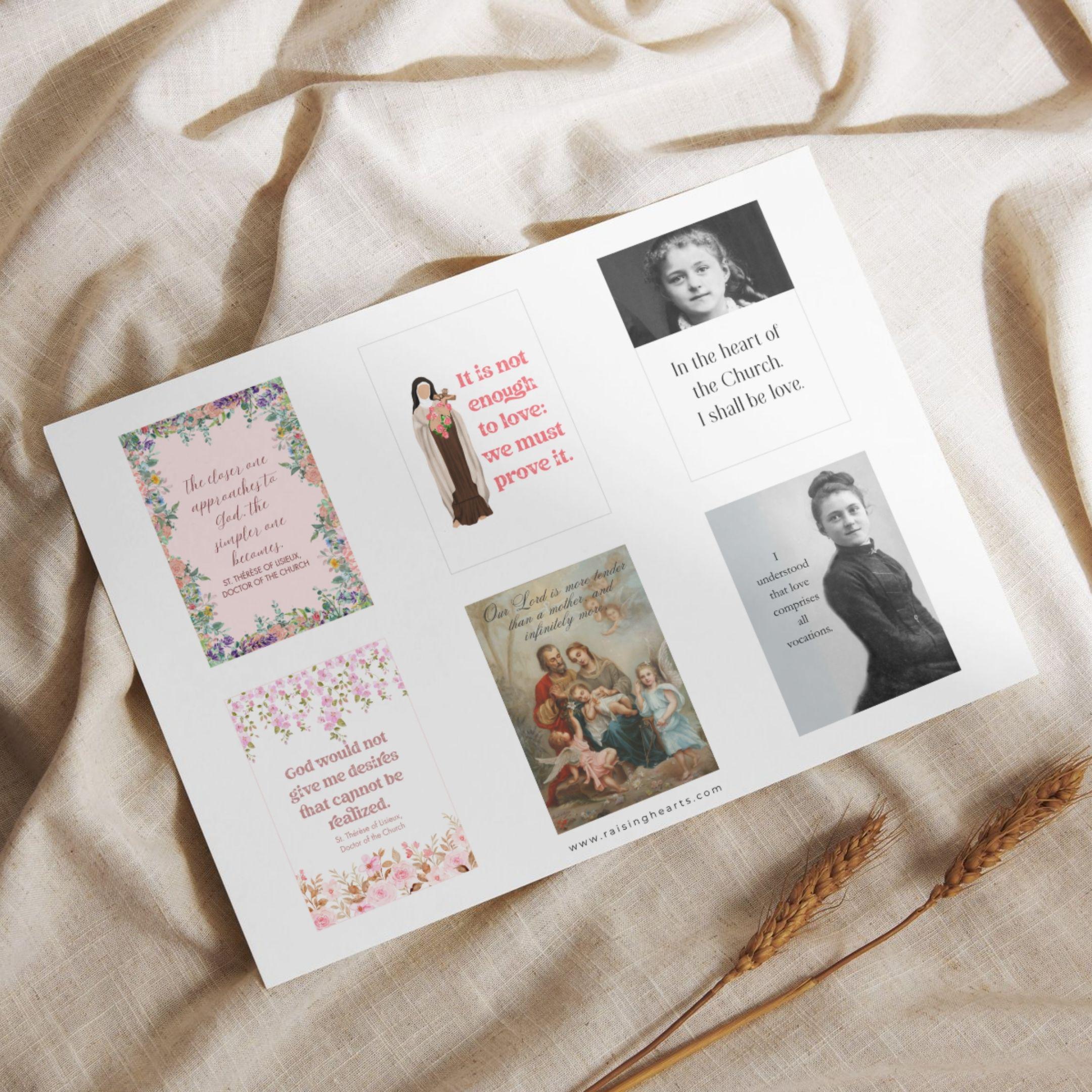 54 Saint Thérèse Quotes | Weekly Catholic Inspiration | Printable PDF | Instant Digital Download