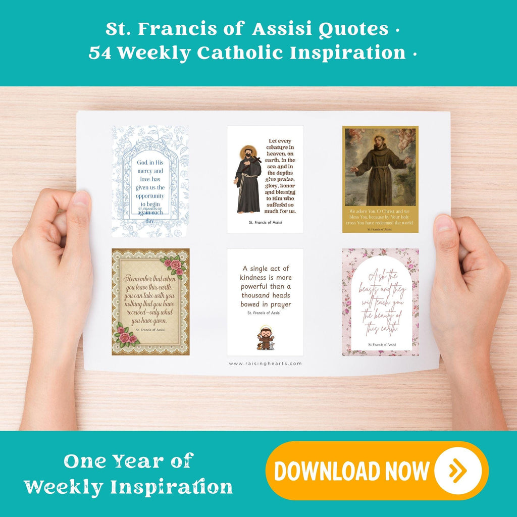 St. Francis of Assisi Quotes: Weekly Catholic Inspiration (Printable PDF)