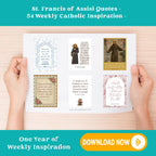 St. Francis of Assisi Quotes: Weekly Catholic Inspiration (Printable PDF)