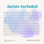 Saints Quotes Prayer Cards: 54 Weekly Catholic Devotion (Printable PDF)
