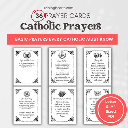 Vintage Catholic Prayer Cards: Traditional Devotional Art (PDF)