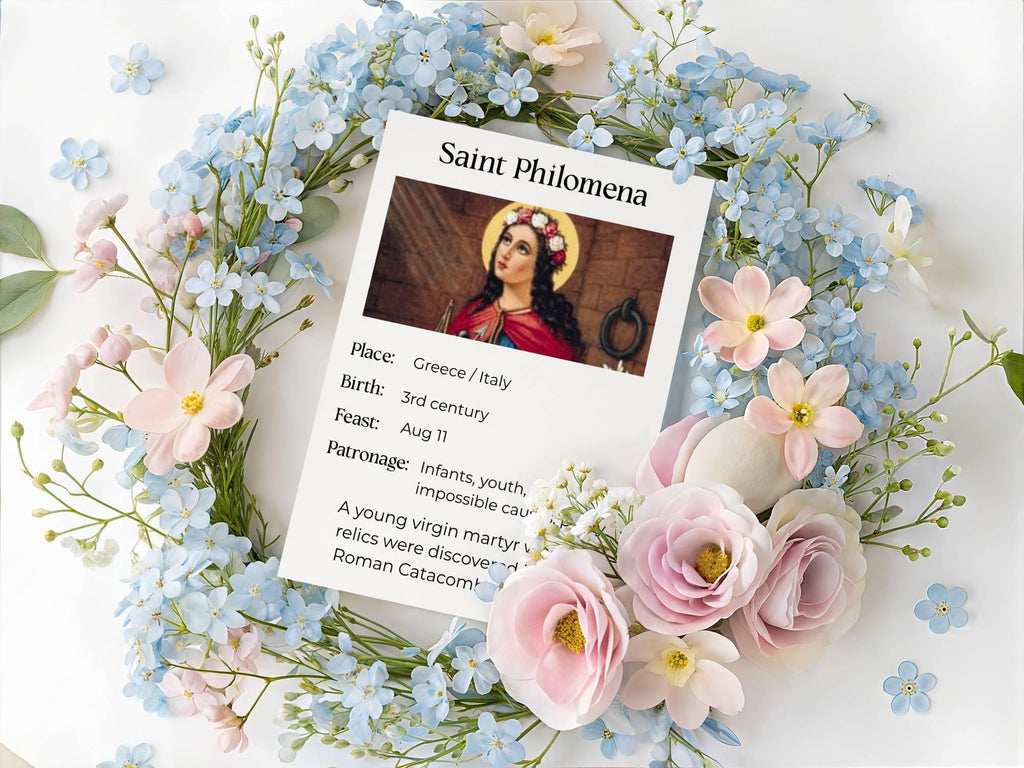 Catholic Saints Flash Cards: Homeschool & Catechism (Printable PDF)