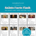 Catholic Saints Flash Cards: Homeschool & Catechism (Printable PDF)