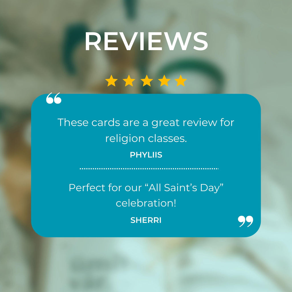 Saints Quotes Prayer Cards: 54 Weekly Catholic Devotion (Printable PDF)