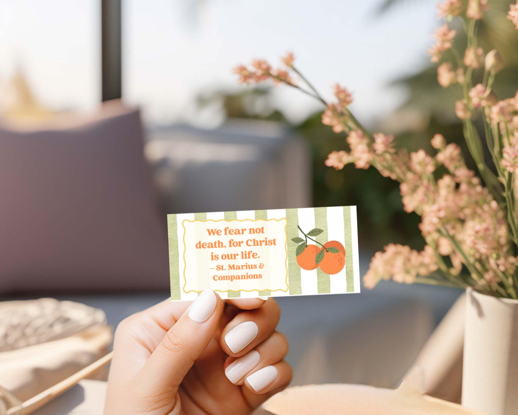 2026 Saints Quote Sticker Sheet – Weeks 1–12 Traditional Catholic feasts