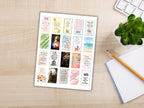 Sacred Heart Catholic Sticker Sheet – 20 Planner Stickers (8.5” x 11”)