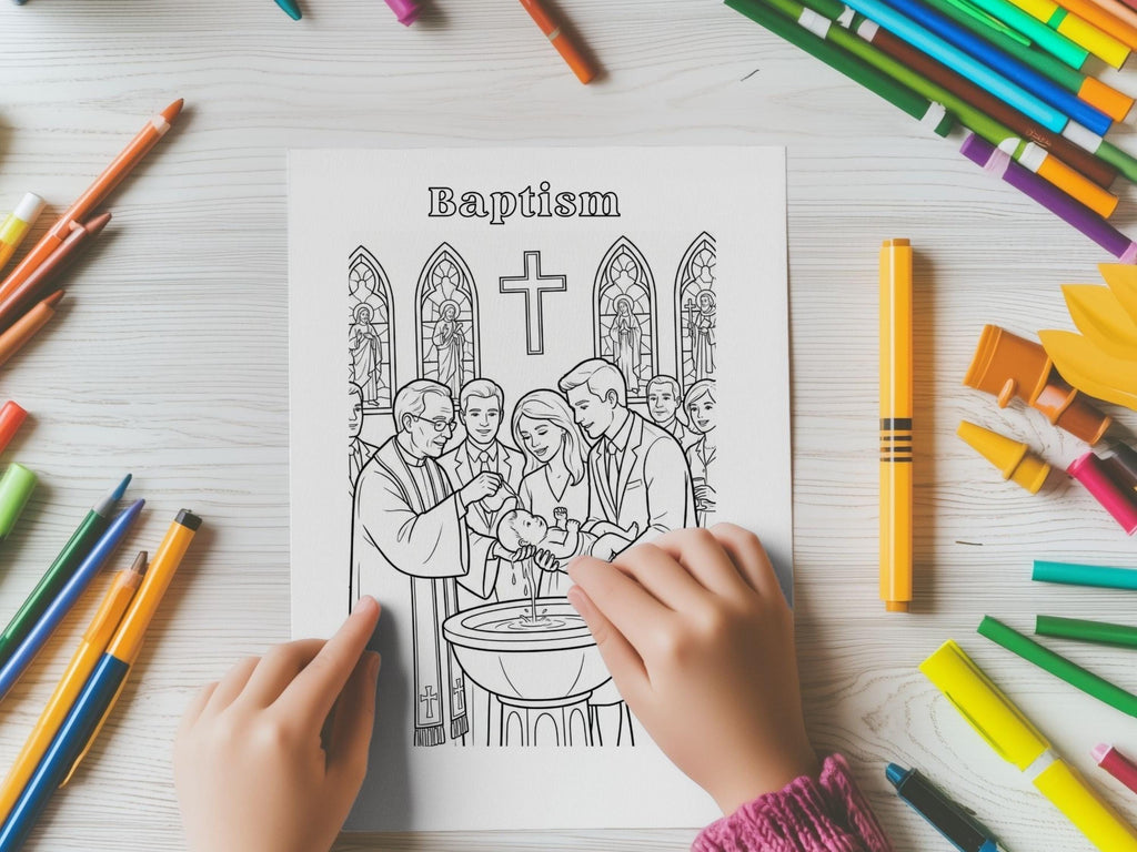 7 Sacraments Catholic Coloring Pages | Religious Education (PDF)