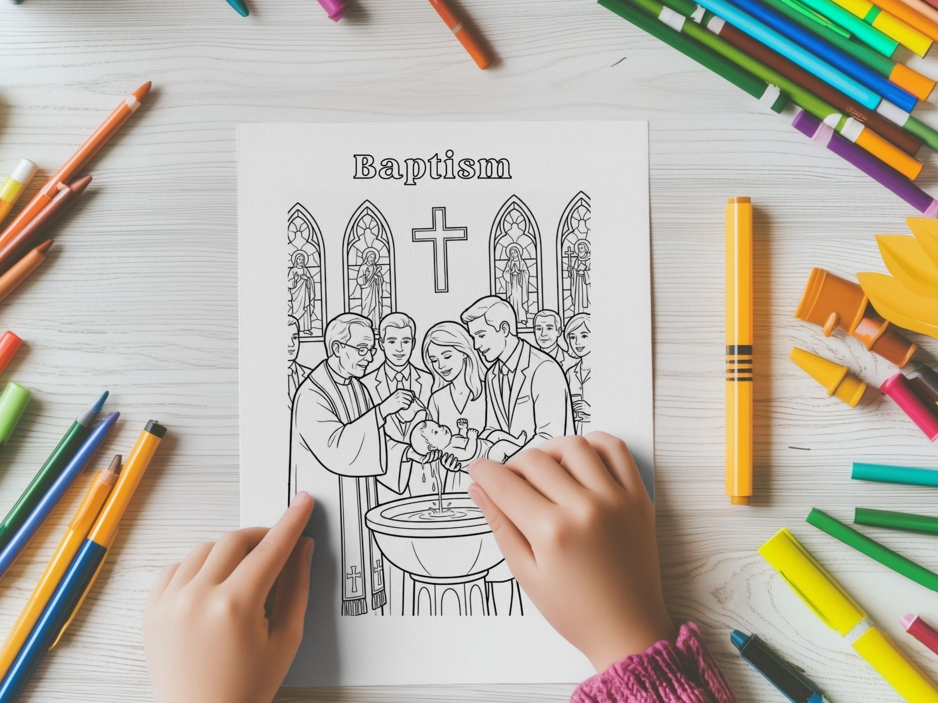 7 Sacraments Catholic Coloring Pages | Religious Education (PDF)