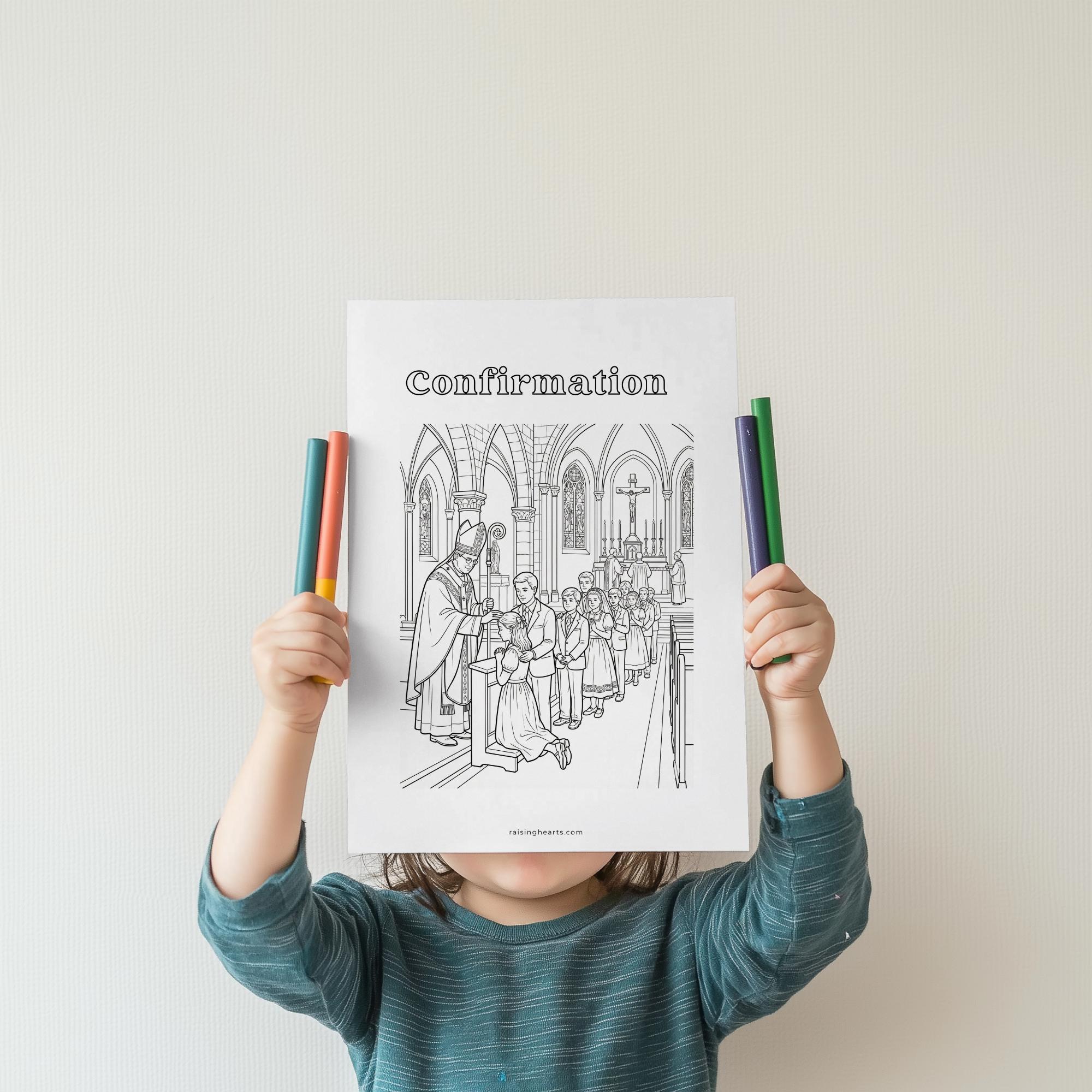 7 Sacraments Catholic Coloring Pages | Religious Education (PDF)