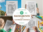 7 Sacraments Catholic Coloring Pages | Religious Education (PDF)