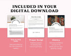 Epiphany Home Blessing Kit, Digital Guide | History, Prayers, & King Cake Recipe, 12 days of Christmas