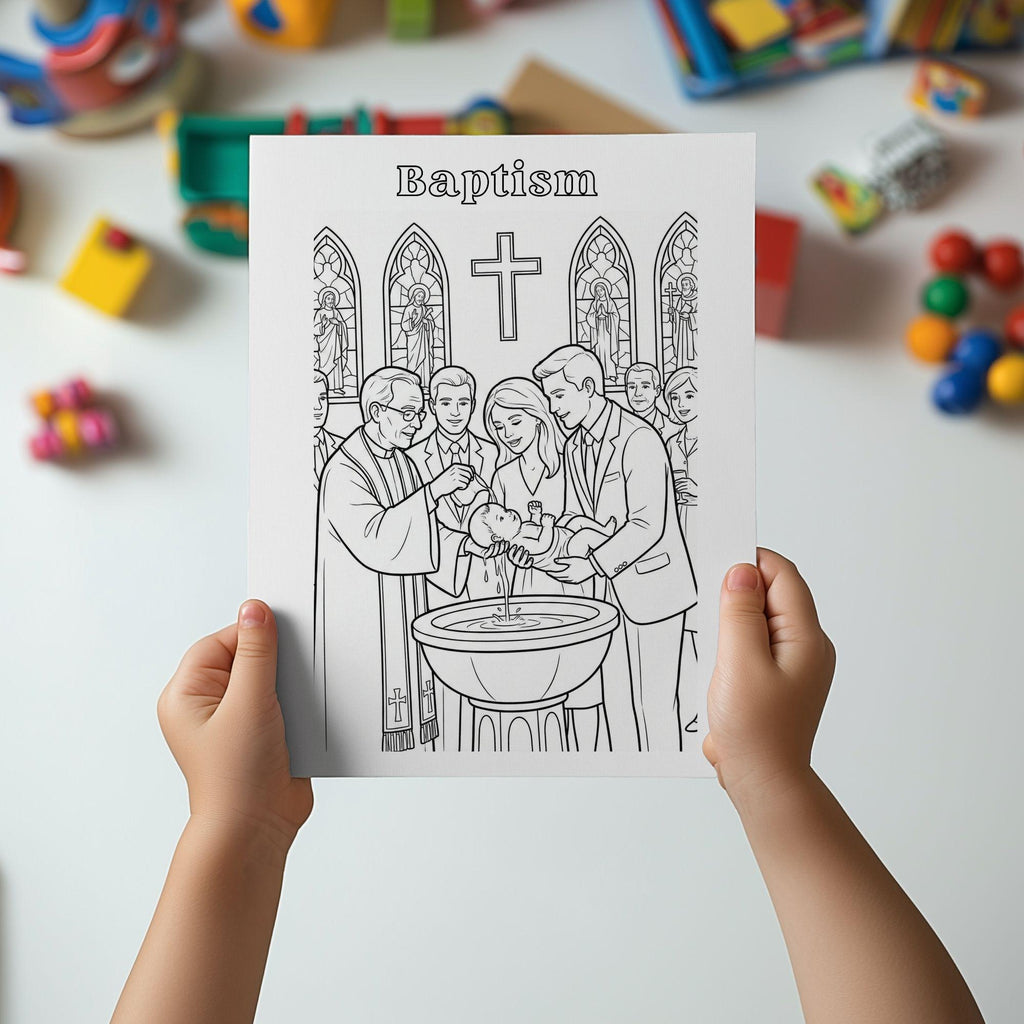 7 Sacraments Catholic Coloring Pages | Religious Education (PDF)