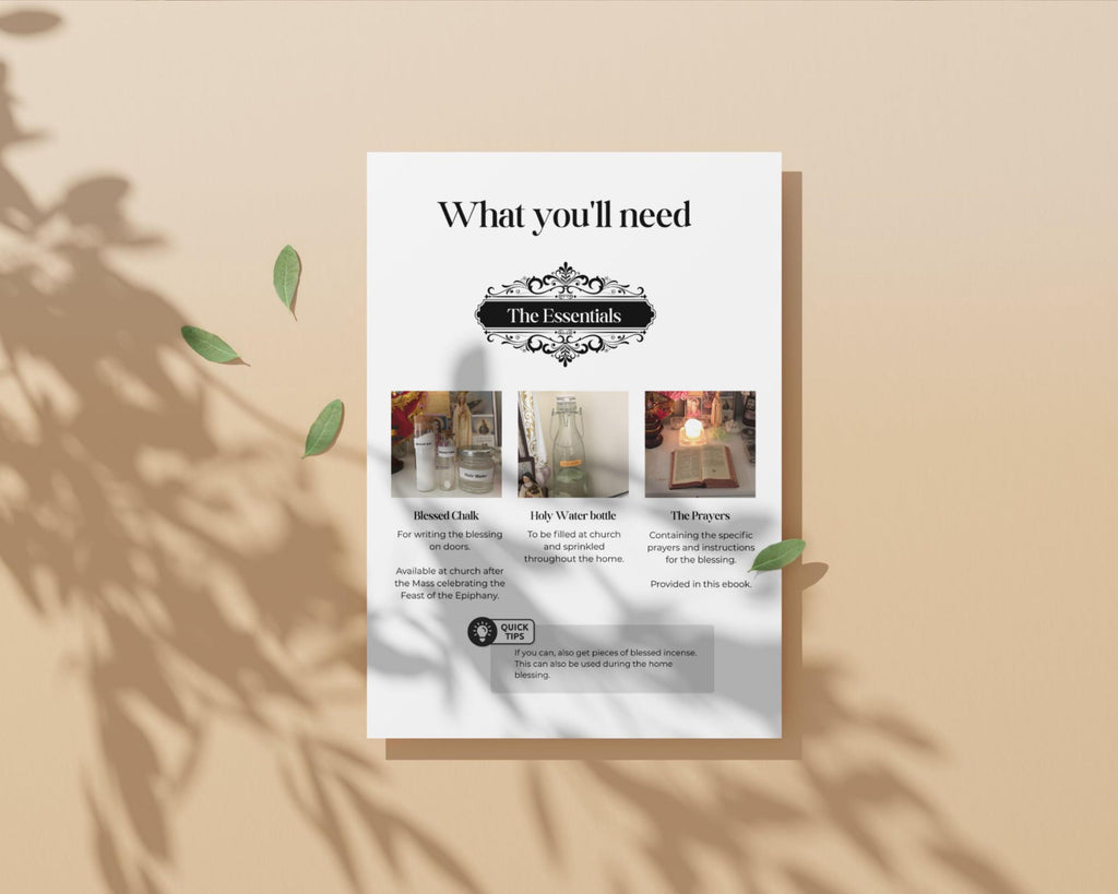 Epiphany Home Blessing Kit, Digital Guide | History, Prayers, & King Cake Recipe, 12 days of Christmas