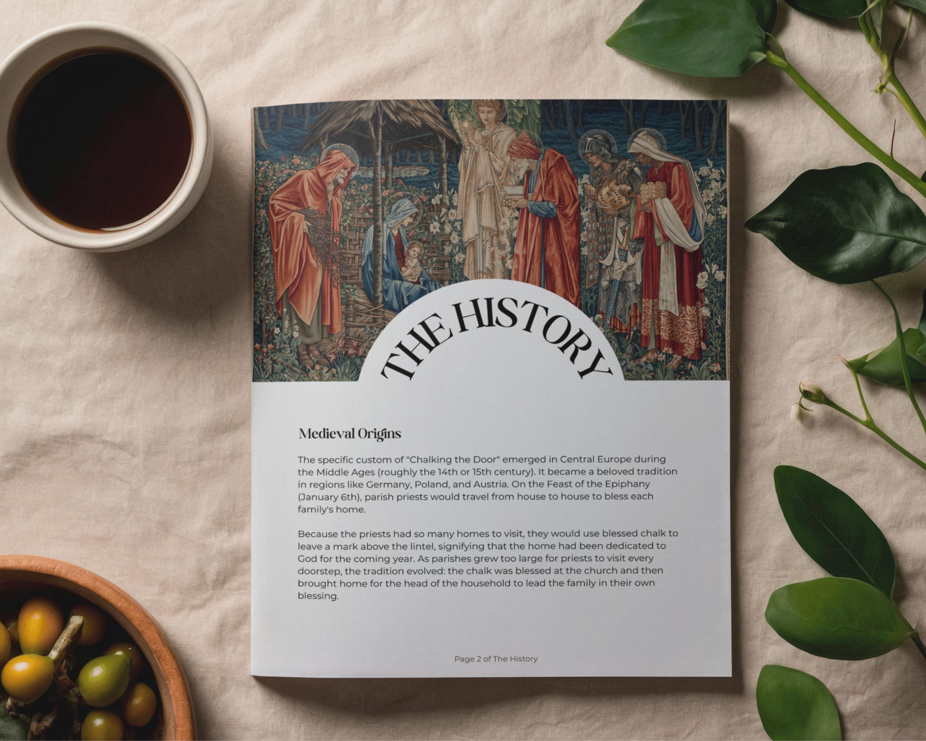 Epiphany Home Blessing Kit, Digital Guide | History, Prayers, & King Cake Recipe, 12 days of Christmas