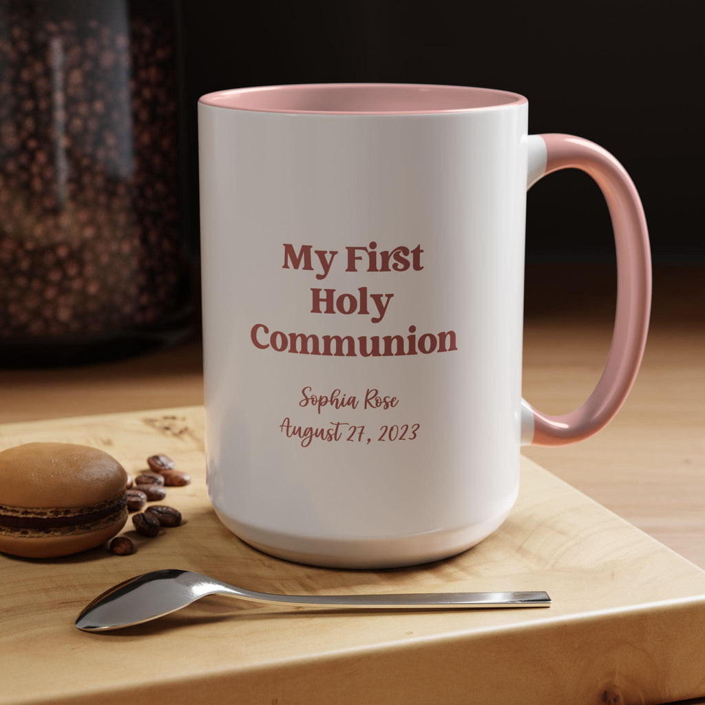 Personalized First Holy Communion Mug, Catholic Keepsake Gift