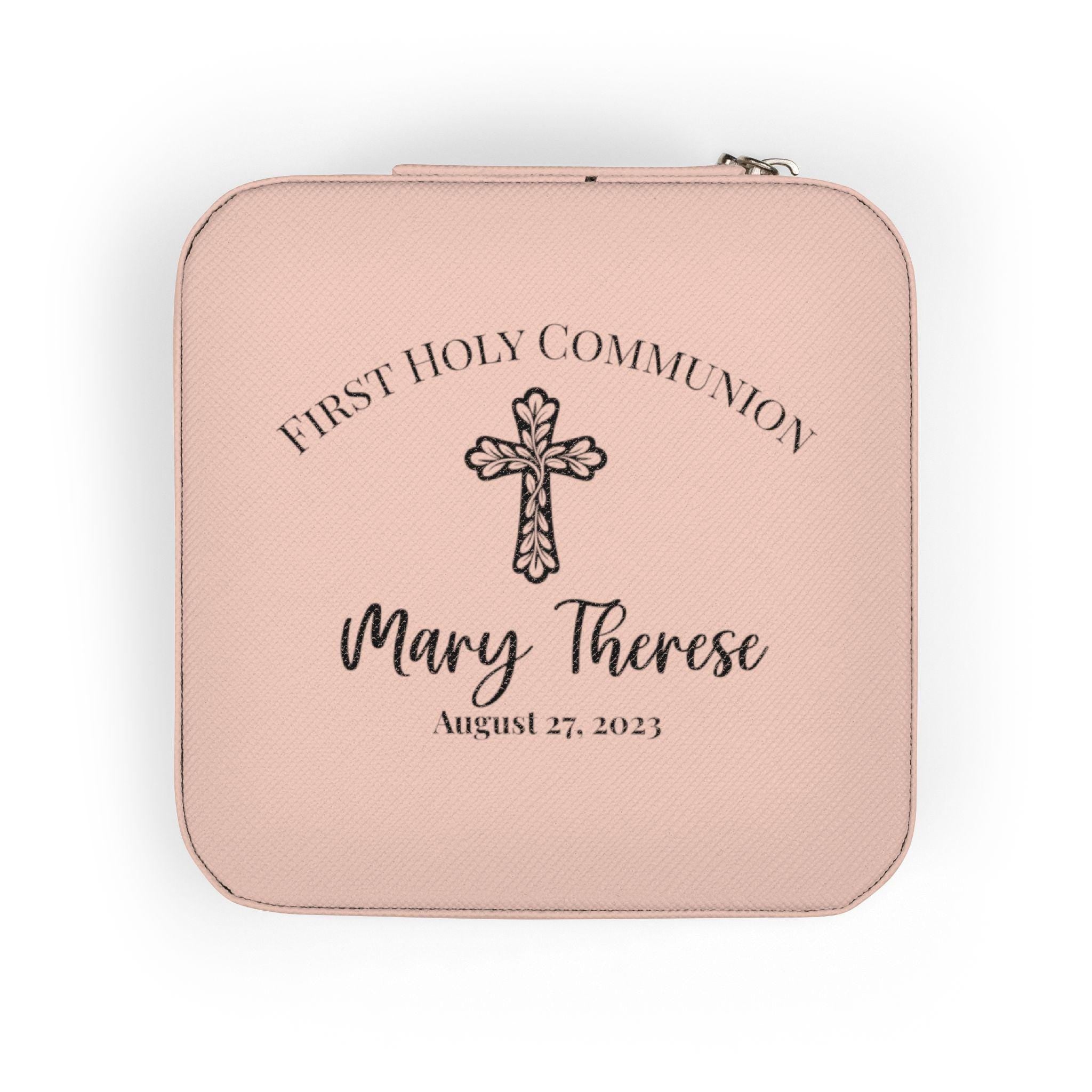 Personalized First Holy Communion Jewelry Box, Catholic Keepsake Gift