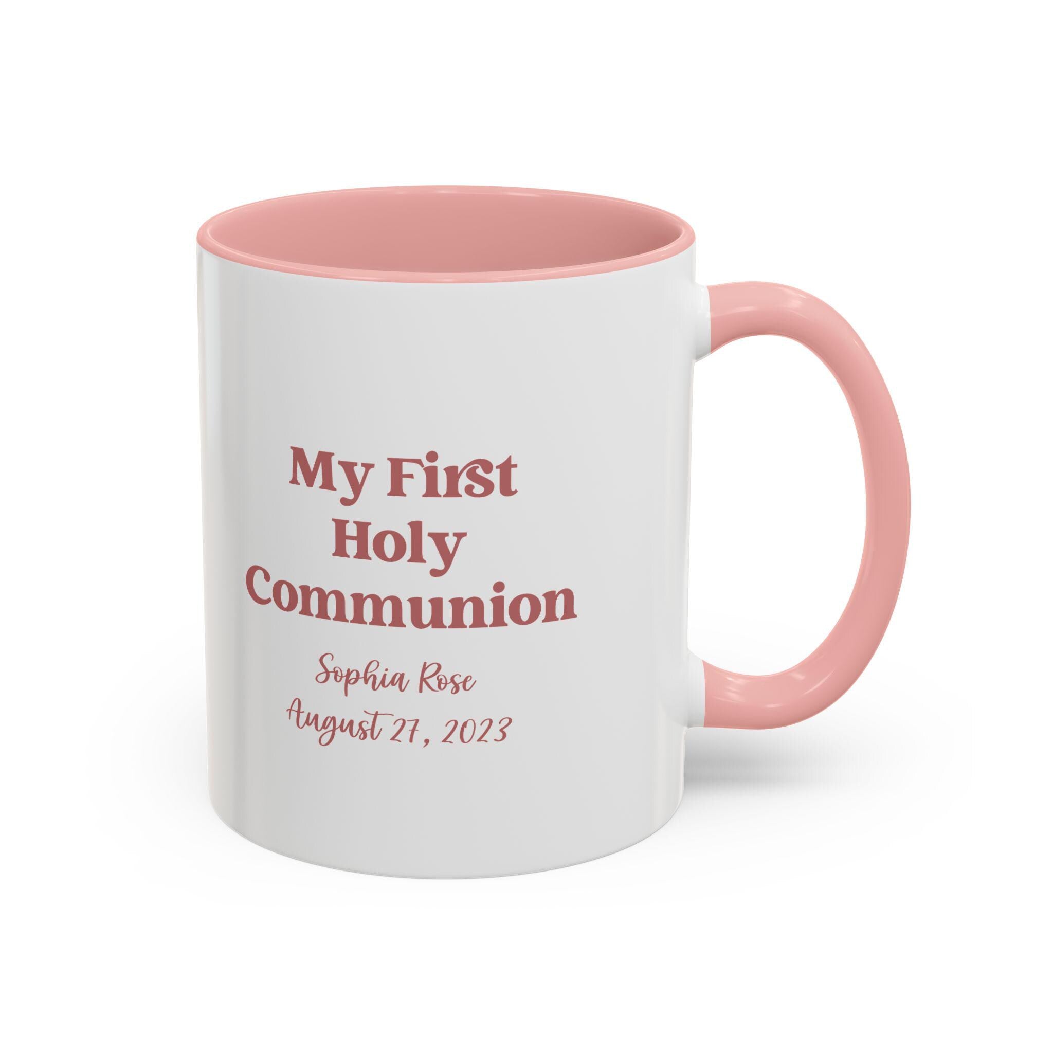 Personalized First Holy Communion Mug, Catholic Keepsake Gift