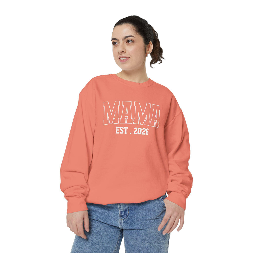 Mama EST 2026 Sweatshirt Cozy First Mothers Day Gift for New Moms