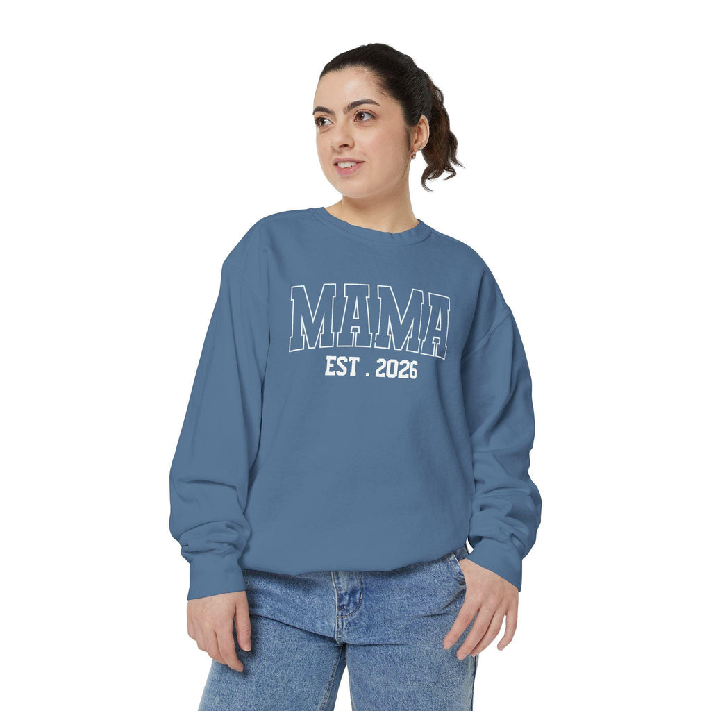 Mama EST 2026 Sweatshirt Cozy First Mothers Day Gift for New Moms