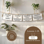 Baltimore Catechism Flash Cards, Printable PDF, Lessons 1–39 | First Communion & Confirmation | Traditional Catholic | Latin Mass Families