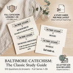 Baltimore Catechism Flash Cards, Printable PDF, Lessons 1–39 | First Communion & Confirmation | Traditional Catholic | Latin Mass Families