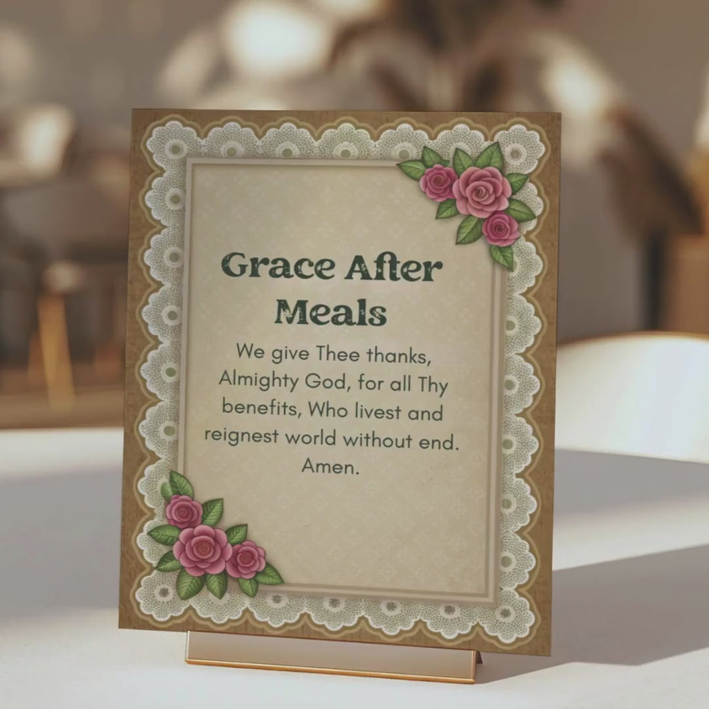 Catholic Prayer Cards: Vintage Shabby Chic, 30 Traditional Prayers (PDF)