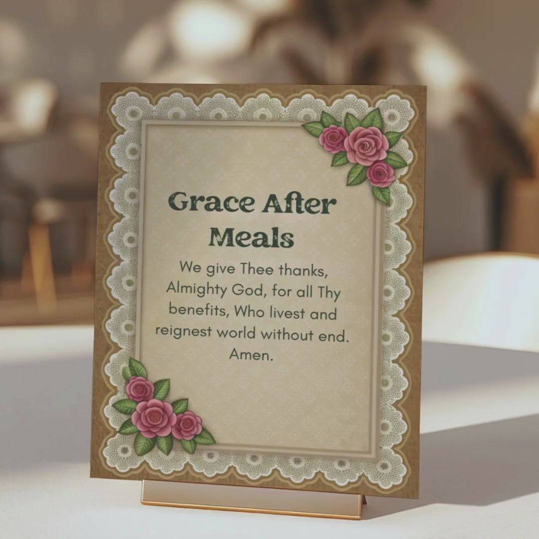 Catholic Prayer Cards: Vintage Shabby Chic, 30 Traditional Prayers (PDF)