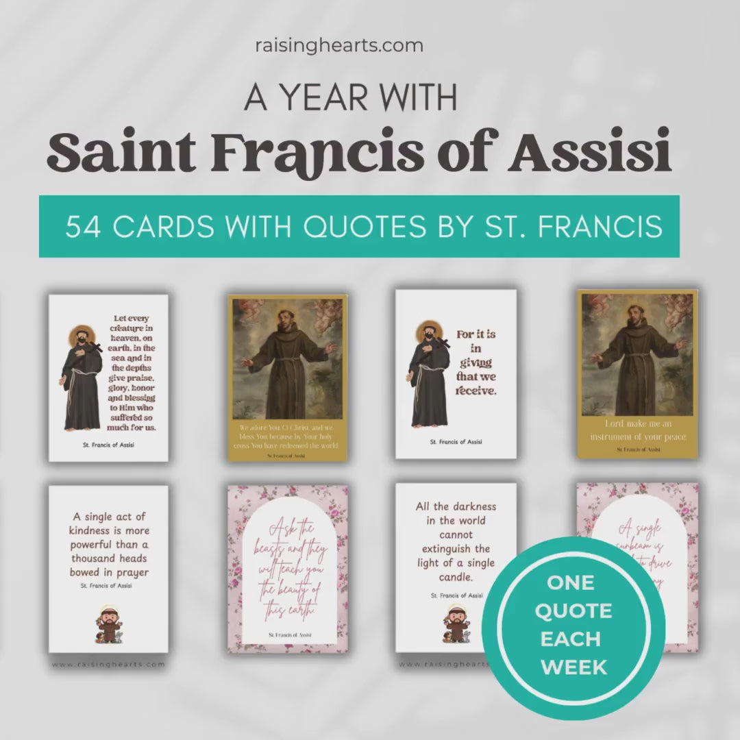 St. Francis of Assisi Quotes: Weekly Catholic Inspiration (Printable PDF)