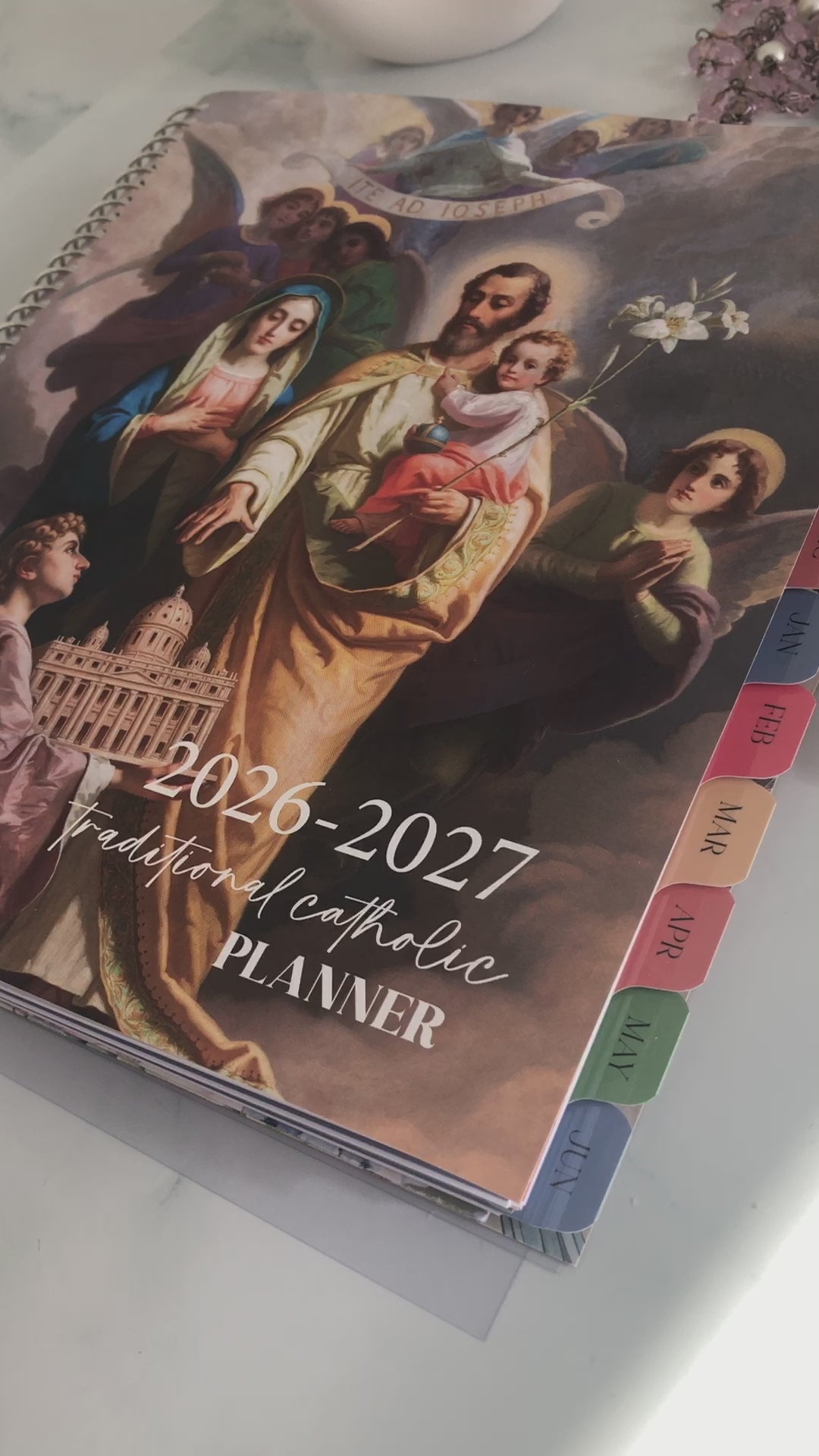 2026-2027 Traditional Catholic Planner, Vertical Weekly Layout (Feasts based on the 1962 Missal) | Ite Ad Joseph