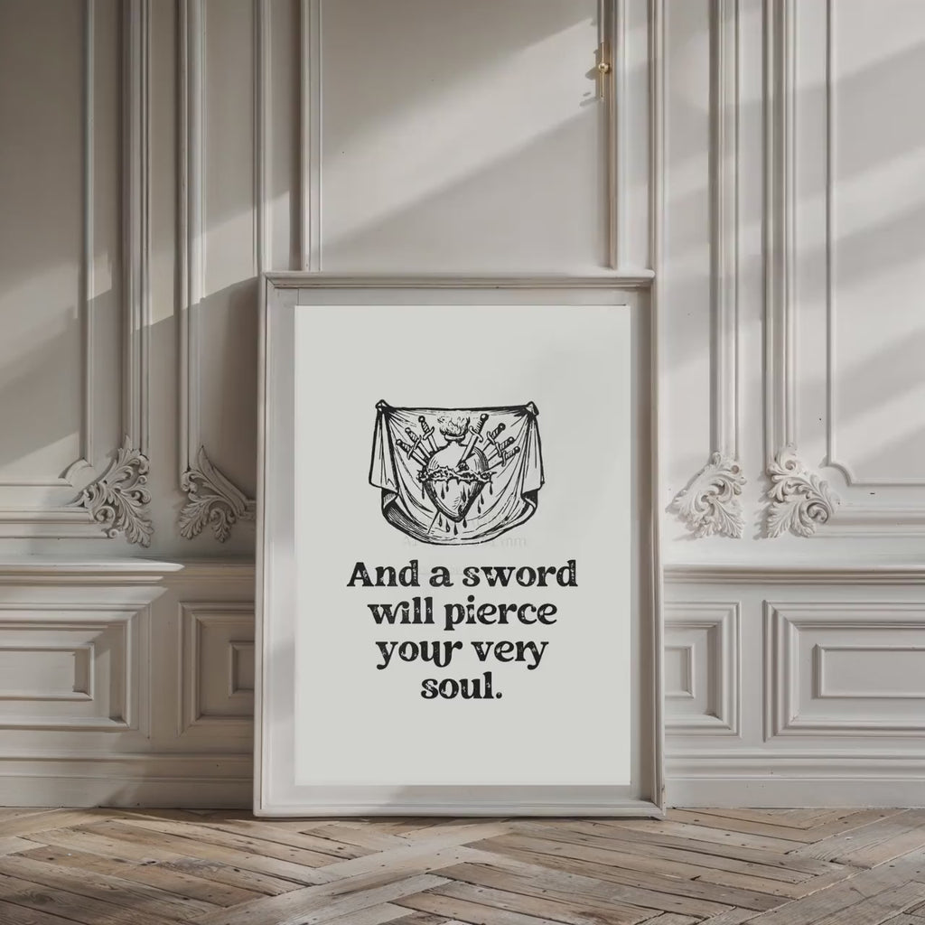 Pierced Soul Scripture Art: Christian Home Decor (Digital Download)