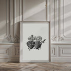 Sacred Heart & Immaculate Heart Print: Christian Wall Art (Digital Download)