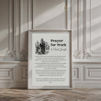 Saint Joseph Prayer for Work - Christian Home Decor (Digital Download)