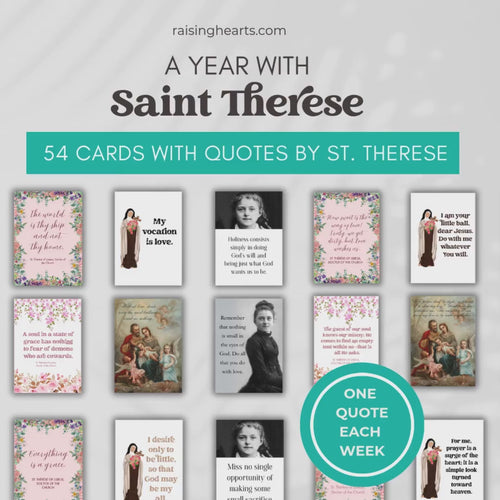 54 Saint Thérèse Quotes | Weekly Catholic Inspiration | Printable PDF | Instant Digital Download