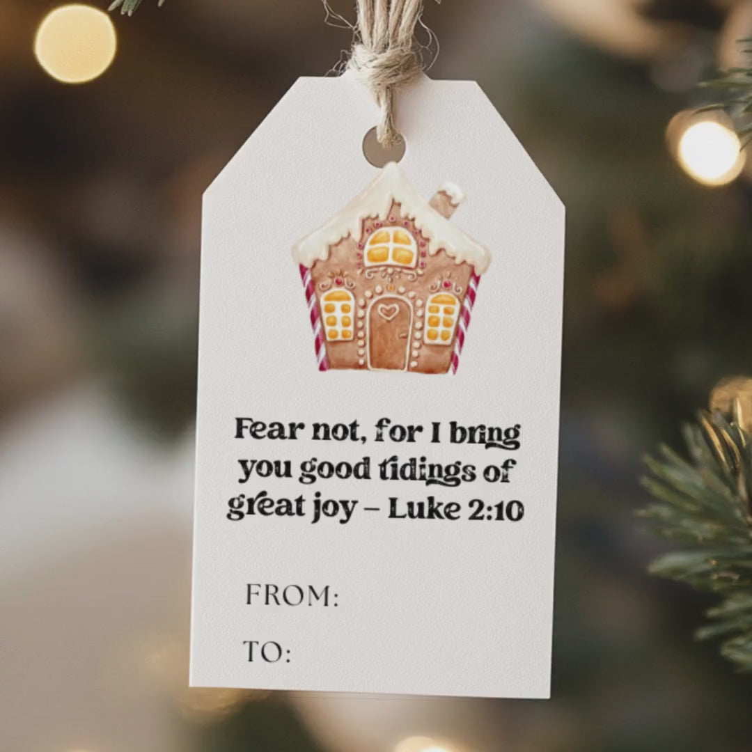 Christmas Cookie Gift Tags: 54 Printable Holiday Designs (Digital Download)
